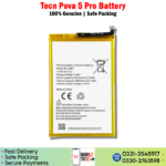 Tecno Pova 5 Pro Battery Price In Pakistan