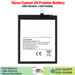 Tecno Camon 20 Premier Battery Price In Pakistan