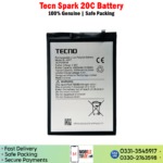 Tecno Spark 20C Battery Price In Pakistan