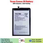 Tecno Camon 20 Battery Price In Pakistan