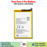 Tecno Pova 4 Pro Battery Price In Pakistan