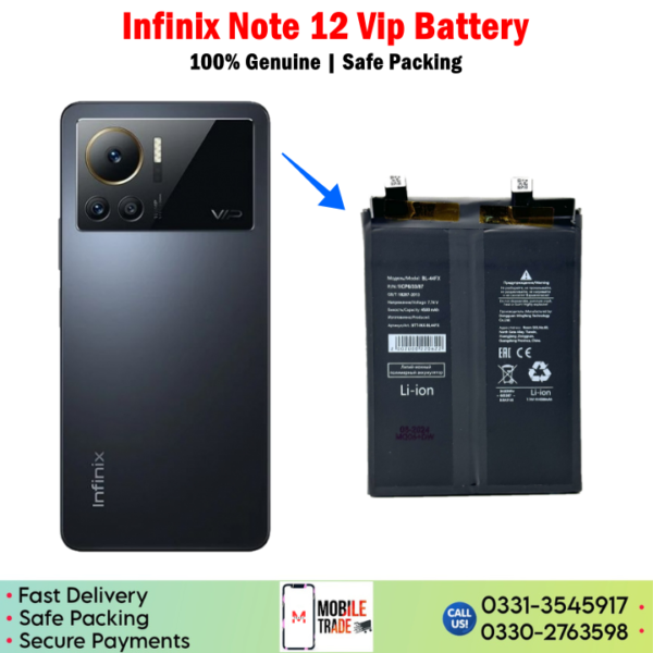 Infinix Note 12 Vip Battery Price In Pakistan