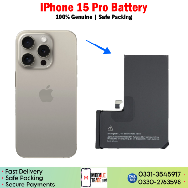 iPhone 15 Pro Battery Price In Pakistan