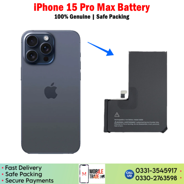 iPhone 15 Pro Max Battery Price In Pakistan