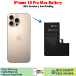 iPhone 16 Pro Max Battery Price In Pakistan