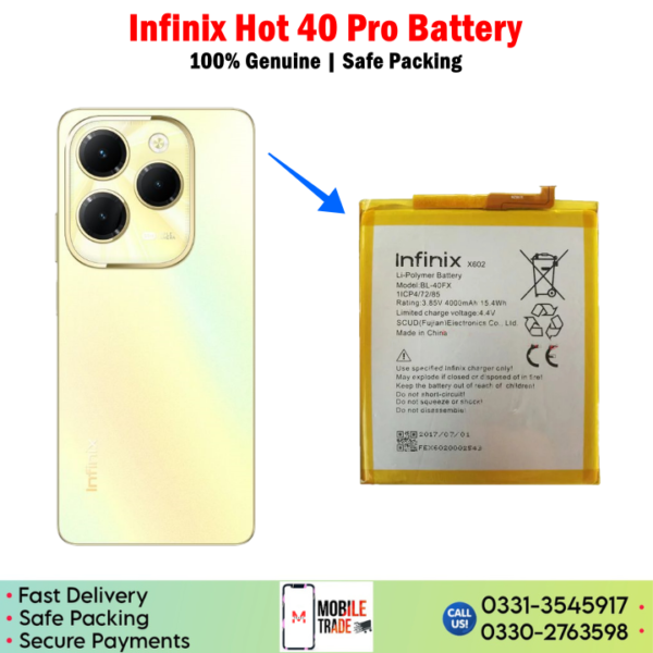 Infinix Hot 40 Pro Battery