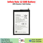 Infinix Note 12 G88 Battery Price In Pakistan