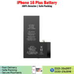 iPhone 16 Plus Battery Price In Pakistan