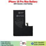 iPhone 16 Pro Max Battery Price In Pakistan