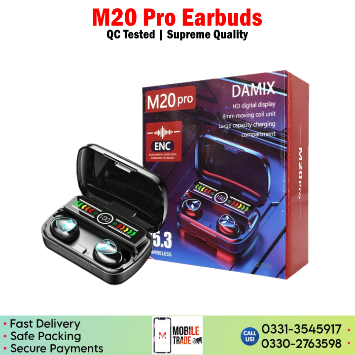 M20 Pro Bluetooth Earbuds Price In Pakistan