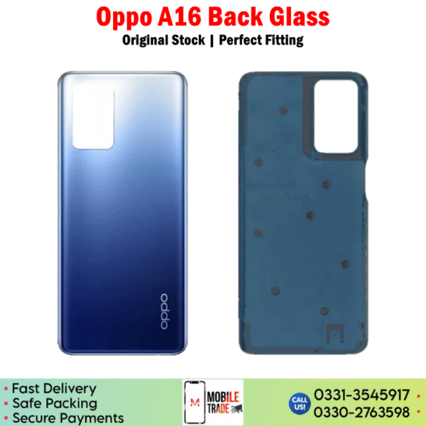 Oppo A16 Back Glass Price In Pakistan