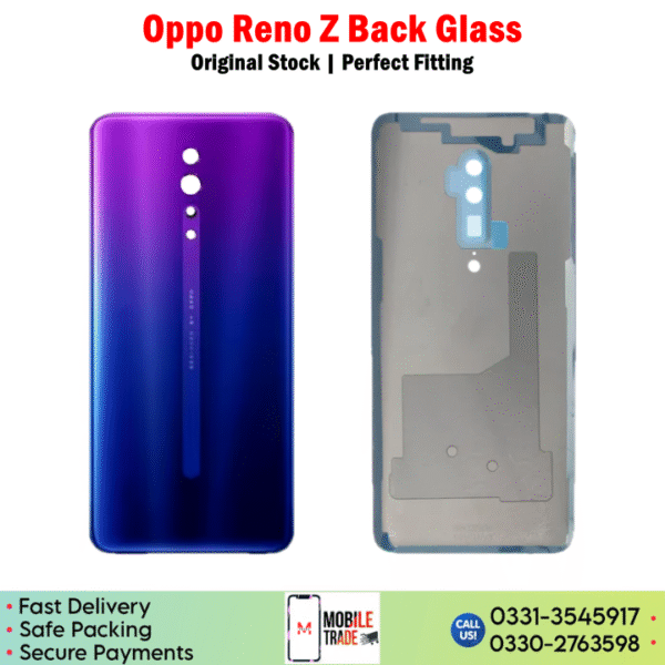 Oppo Reno Z Back Glass Price In Pakistan