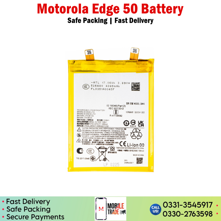 Motorola Edge 50 Battery Price In Pakistan Motorola Edge 50 Battery Price In Pakistan