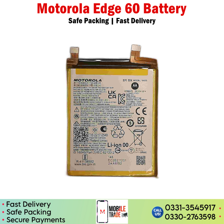 Motorola Edge 60 Battery Price In Pakistan Motorola Edge 60 Battery Price In Pakistan