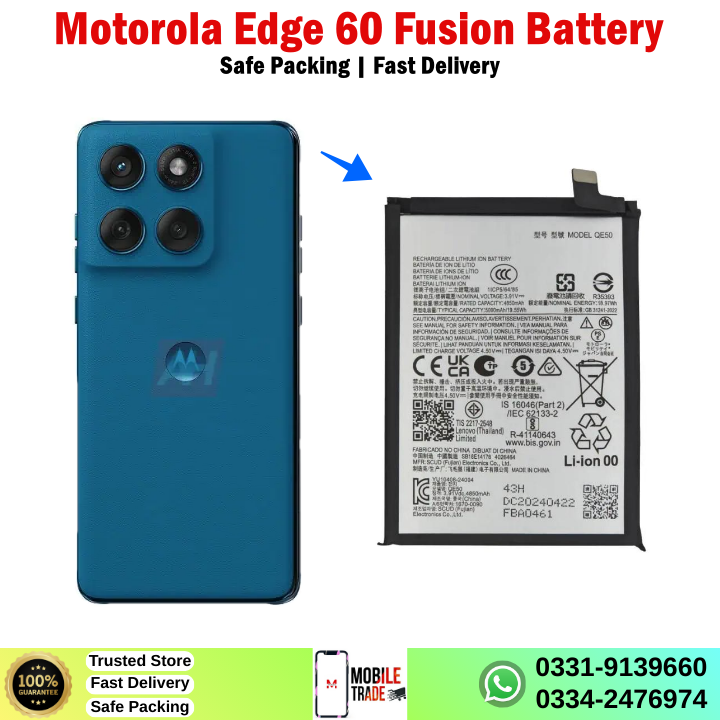 Motorola Edge 60 Fusion Battery Price In Pakistan