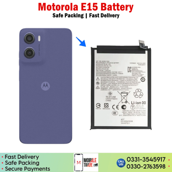 Motorola Moto E15 Battery Price In Pakistan