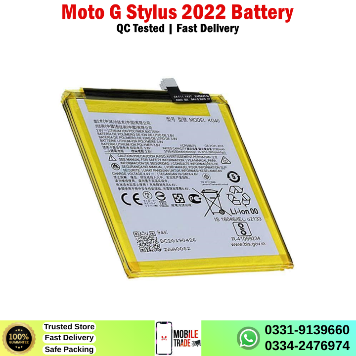 Motorola Moto G Stylus 2022 Battery Price In Pakistan Motorola Moto G Stylus 2022 Battery Price In Pakistan