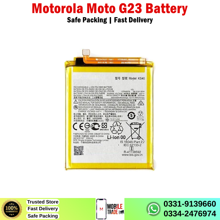 Motorola Moto G23 Battery Price In Pakistan Motorola Moto G23 Battery Price In Pakistan