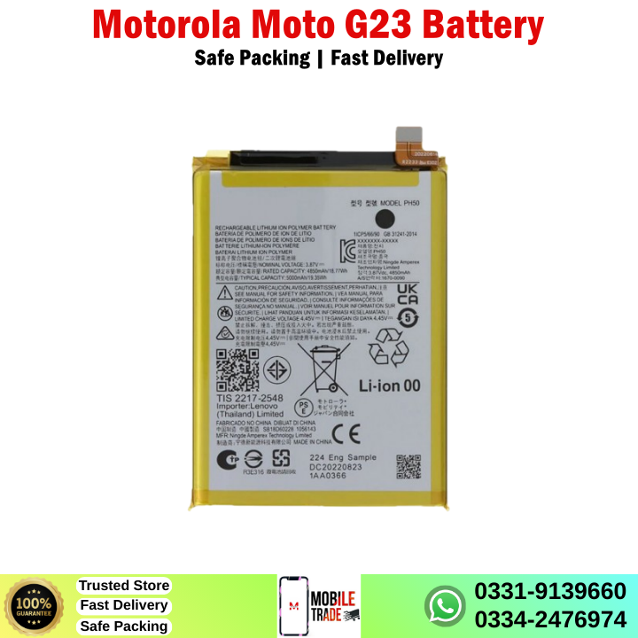 Motorola Moto G23 Battery Price In Pakistan Motorola Moto G23 Battery Price In Pakistan