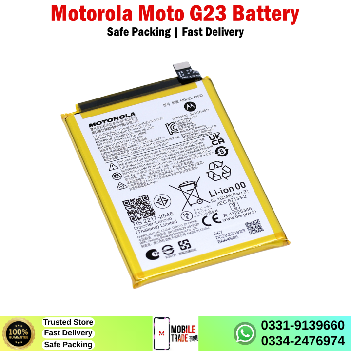 Motorola Moto G23 Battery Price In Pakistan Motorola Moto G23 Battery Price In Pakistan