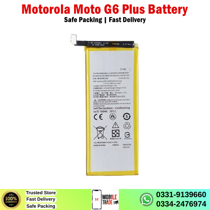 Motorola Moto G6 Plus Battery Price In Pakistan Motorola Moto G6 Plus Battery Price In Pakistan