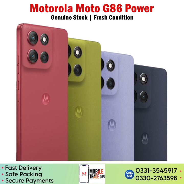 Motorola Moto G86 Power Price In Pakistan Motorola Moto G86 Power Price In Pakistan