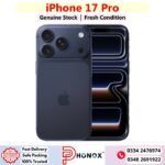 iPhone 17 Pro Price In Pakistan 2026