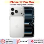 iPhone 17 Pro Max Price In Pakistan 2026