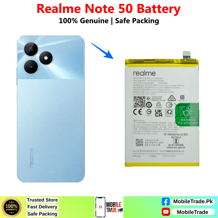 Realme Note 50 Battery Price In Pakistan 2026 1 Realme Note 50 Battery Price In Pakistan 2026