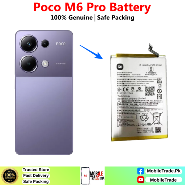 Poco M6 Pro Battery Price In Pakistan 2026