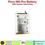 Poco M6 Pro Battery Price In Pakistan 2026