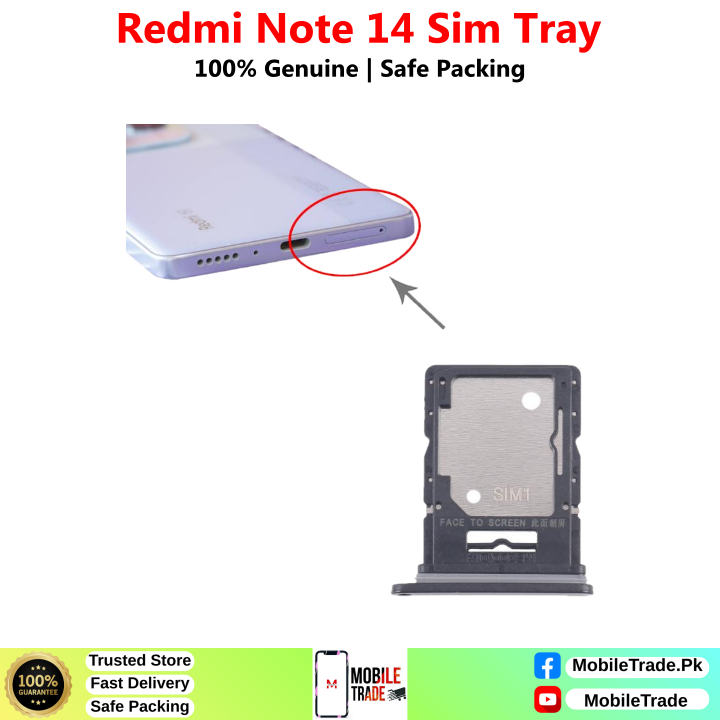 Redmi Note 14 Sim Tray Price In Pakistan 2026
