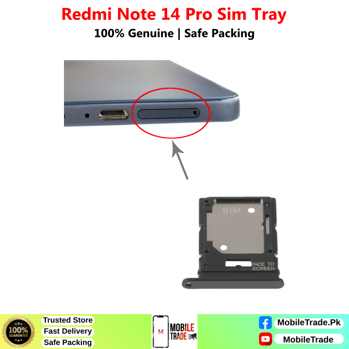 Redmi Note 14 Pro Sim Tray Price In Pakistan 2026
