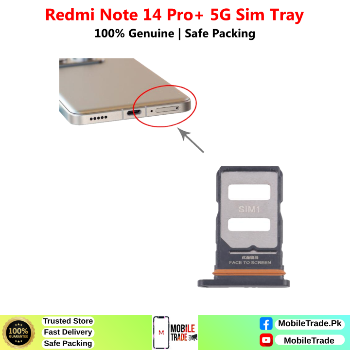 Redmi Notee 14 Pro+ 5G Sim Tray Price In Pakistan 2026