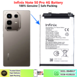 Infinix Note 50 Pro 4G Battery Price In Pakistan