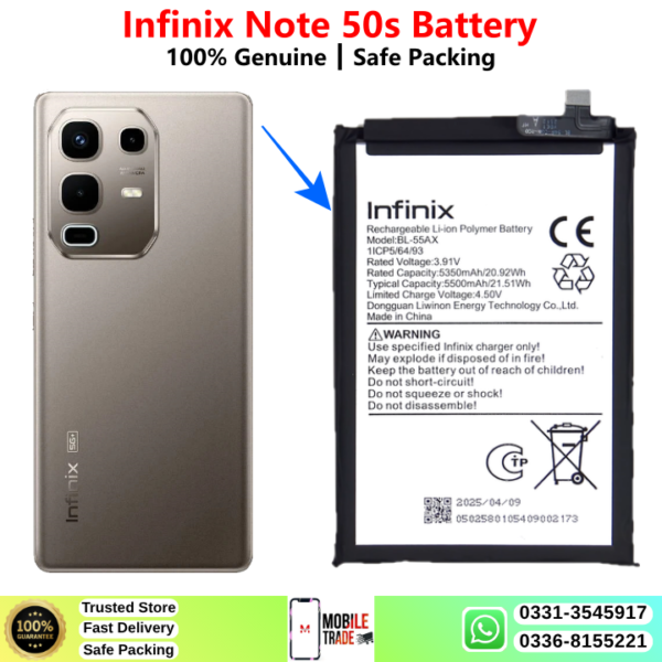 Infinix Note 50s Battery