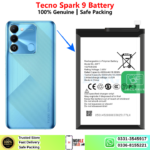 Tecno Spark 9 Battery Price In Pakistan 2026