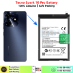 Tecno Spark 10 Pro Battery Price In Pakistan 2026