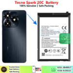 Tecno Spark 20C Battery Price In Pakistan 2026