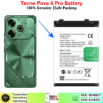 Tecno Pova 6 Pro Battery Price In Pakistan 2026
