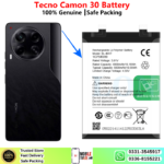 Tecno Camon 30 Battery Price In Pakistan 2026