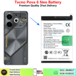 Tecno Pova 6 Neo Battery Price In Pakistan 2026