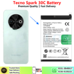 Tecno Spark 30C Battery Price In Pakistan 2026