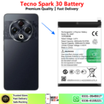 Tecno Spark 30 Battery Price In Pakistan 2026
