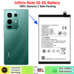 Infinix Note 50 4G Battery Price In Pakistan