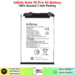 Infinix Note 50 Pro 4G Battery Price In Pakistan