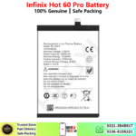 Infinix Hot 60 Pro Battery Price In Pakistan 2026