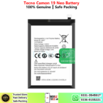 Tecno Camon 19 Neo Price In Pakistan 2026