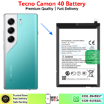 Tecno Camon 40 Battery Price In Pakistan 2026