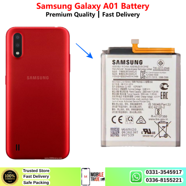Samsung Galaxy A01 Battery Price In Pakistan 2026